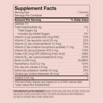 Vegamour GRO Hair Gummies – Biotin-Enriched, Clinically Proven Formula for Hair Growth & Overall Hair Wellness